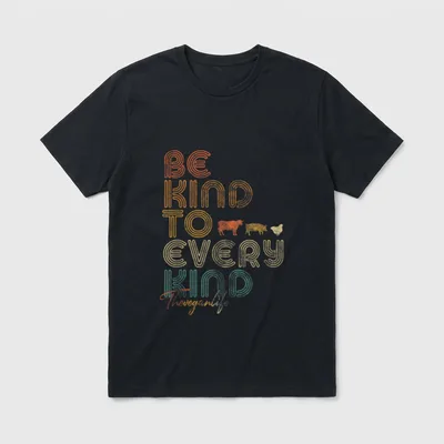 Be Kind to Every T-Shirt – Classic T-Shirt in Black