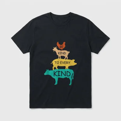 Be Kind to Every Kind T-Shirt – Classic T-Shirt in Black