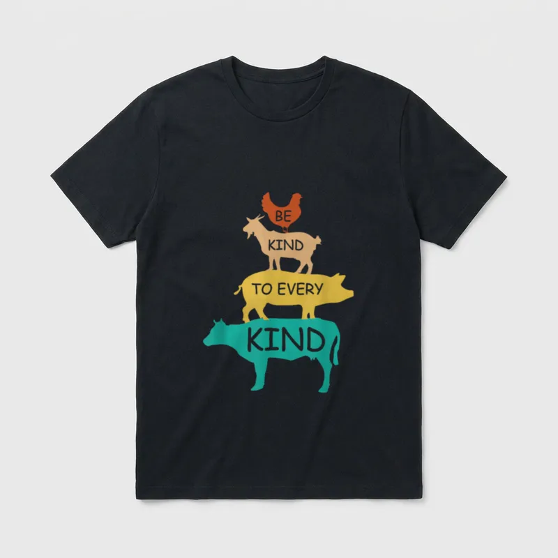 Be Kind to Every Kind T-Shirt – Classic T-Shirt in Black