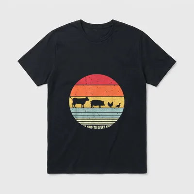 Be Kind To Every Kind Vegan T-Shirt – Classic T-Shirt in Black
