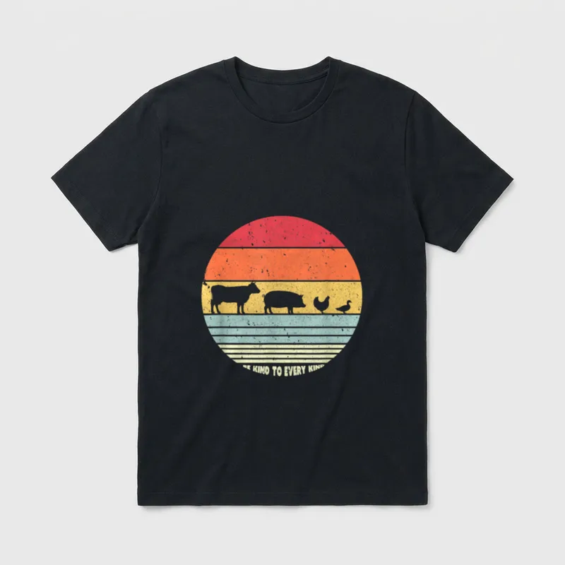 Be Kind To Every Kind Vegan T-Shirt – Classic T-Shirt in Black