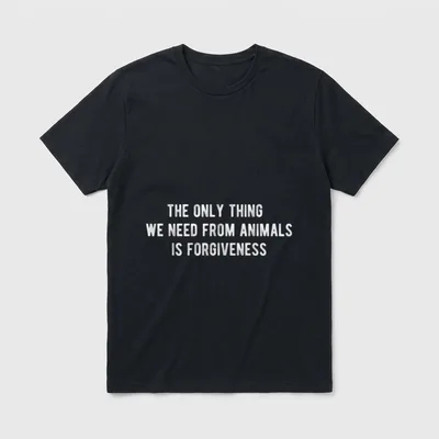 Vegan Design for Animal T-Shirt – Classic T-Shirt in Black
