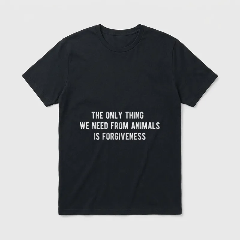 Vegan Design for Animal T-Shirt – Classic T-Shirt in Black