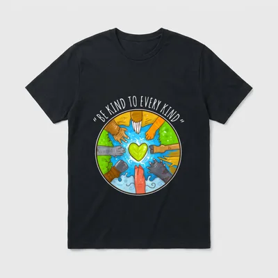 Be Kind To Every Animal Rights Shirts T-Shirt – Classic T-Shirt in Black