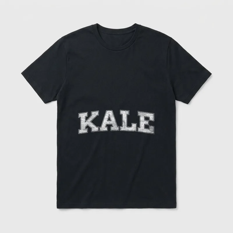 KALE UNIVERSITY LEAFY GREENS T-Shirt – Classic T-Shirt in Black
