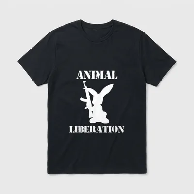 Vegan Animal Rights Liberation T-Shirt – Classic T-Shirt in Black