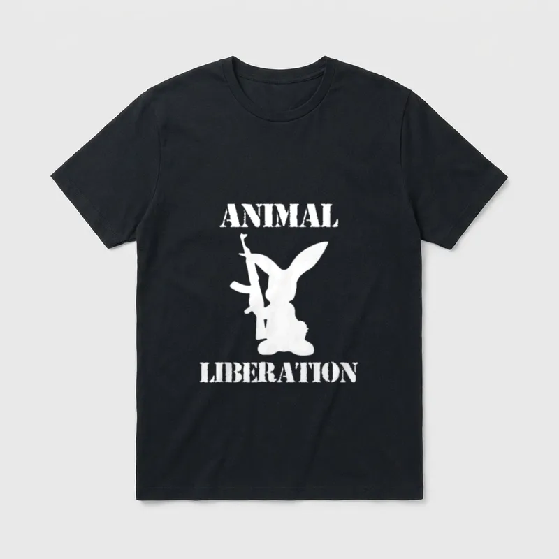 Vegan Animal Rights Liberation T-Shirt – Classic T-Shirt in Black