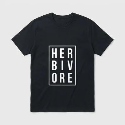 Stylish Herbivore Vegan Vegetarian T-Shirt – Classic T-Shirt in Black