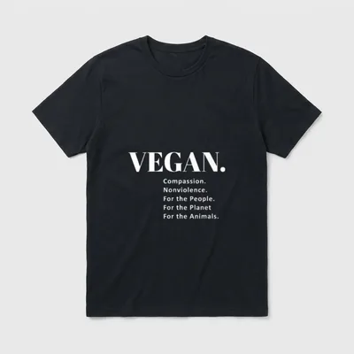 Vegan Compassion Nonviolence T-Shirt – Classic T-Shirt in Black