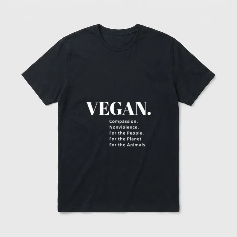 Vegan Compassion Nonviolence T-Shirt – Classic T-Shirt in Black