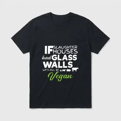 Vegan Animal Rights Awareness T-Shirt – Classic T-Shirt in Black
