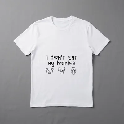 I Don't Eat Animal Rights Shirts T-Shirt – Classic T-Shirt in Black