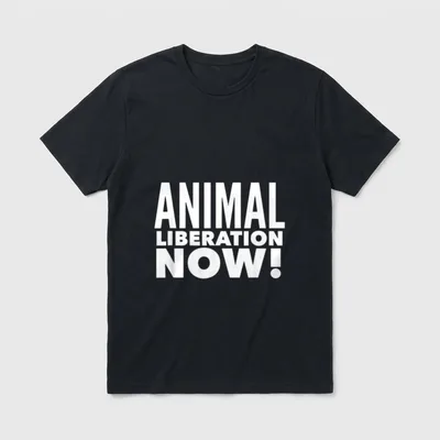 Animal Liberation Vegan Animal T-Shirt – Classic T-Shirt in Black