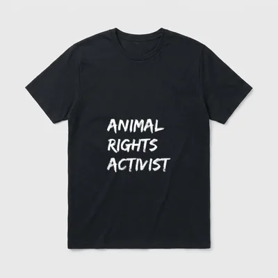 Animal Rights Activist Vegan T-Shirt – Classic T-Shirt in Black