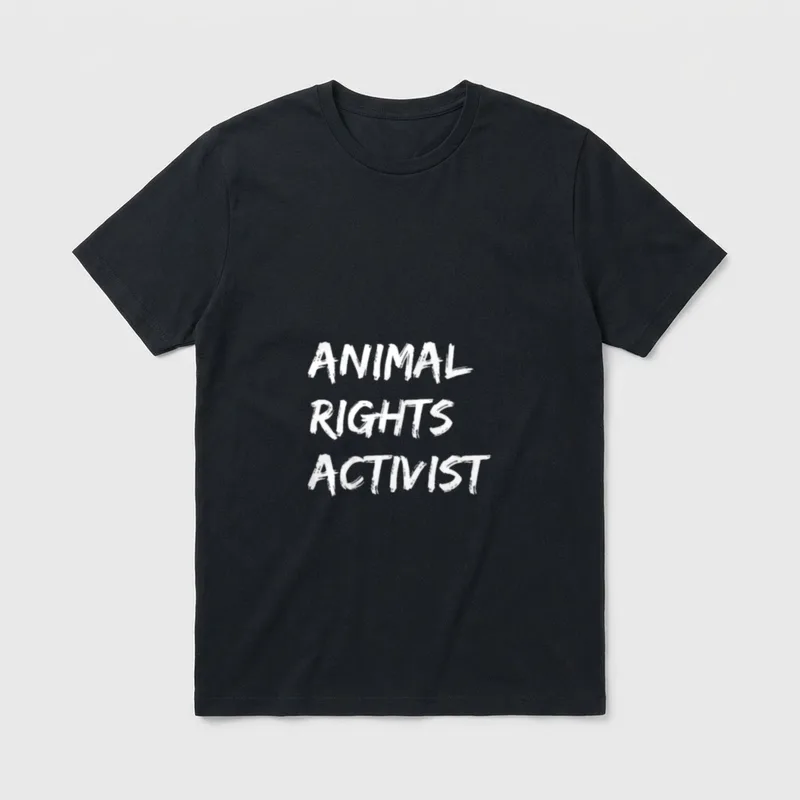 Animal Rights Activist Vegan T-Shirt – Classic T-Shirt in Black