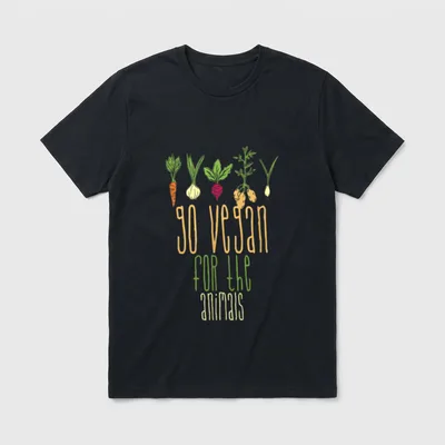 Advocacy-Inspired Vegetable Go T-Shirt – Classic T-Shirt in Black
