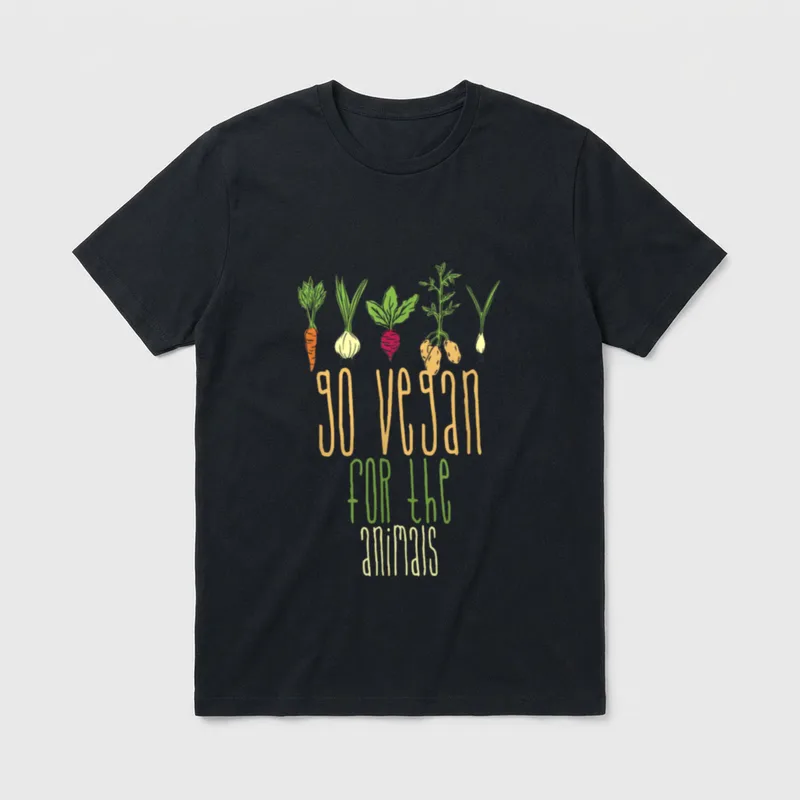 Advocacy-Inspired Vegetable Go T-Shirt – Classic T-Shirt in Black