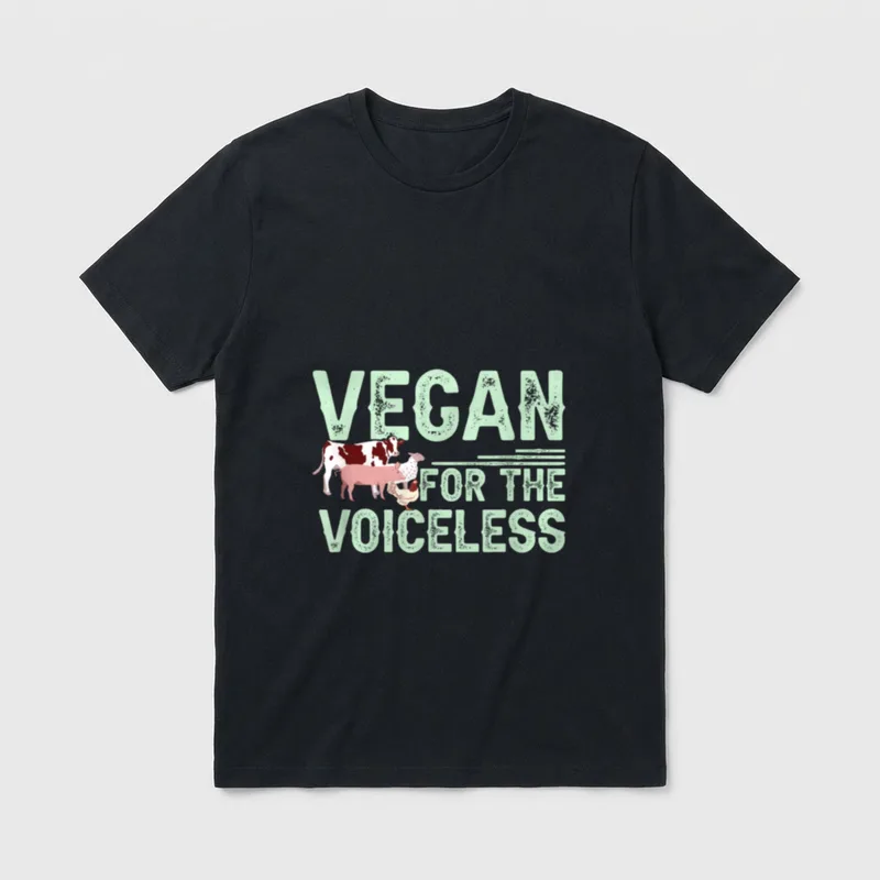Vegan for the Voiceless Veganism T-Shirt – Classic T-Shirt in Black