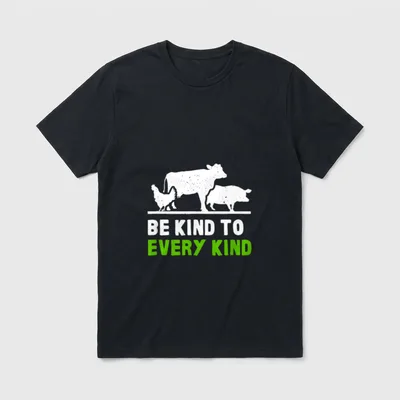 Vegan Vegetarian Kitchen Chef T-Shirt – Classic T-Shirt in Black