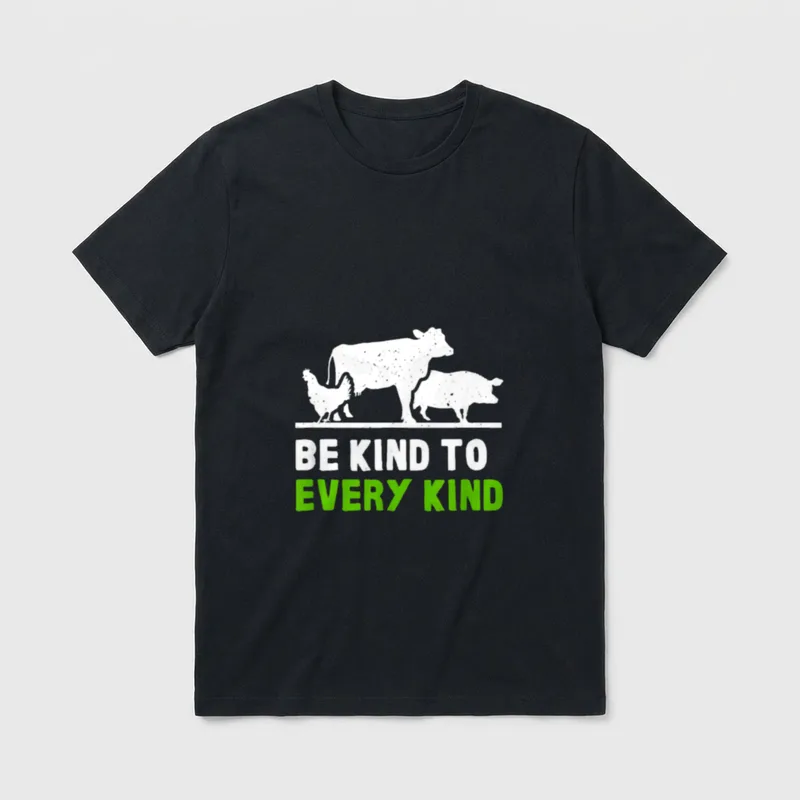 Vegan Vegetarian Kitchen Chef T-Shirt – Classic T-Shirt in Black
