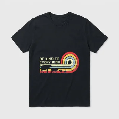 Vegan Vegetarian Retro Lightweight T-Shirt – Classic T-Shirt in Black