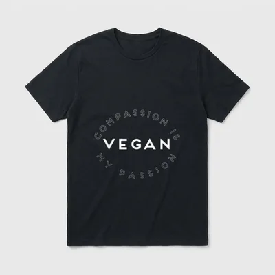 Vegan Compassion T-Shirt – Classic T-Shirt in Black