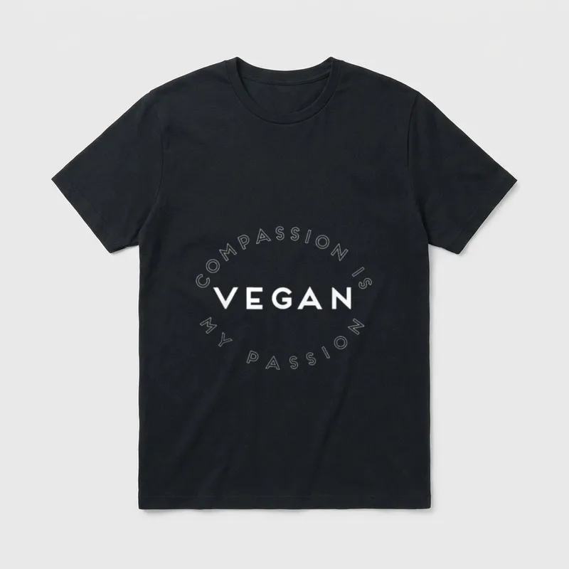 Vegan Compassion T-Shirt – Classic T-Shirt in Black