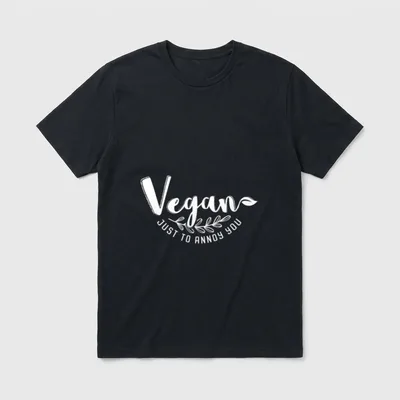Vegan Nutrition Quote Animal T-Shirt – Classic T-Shirt in Black