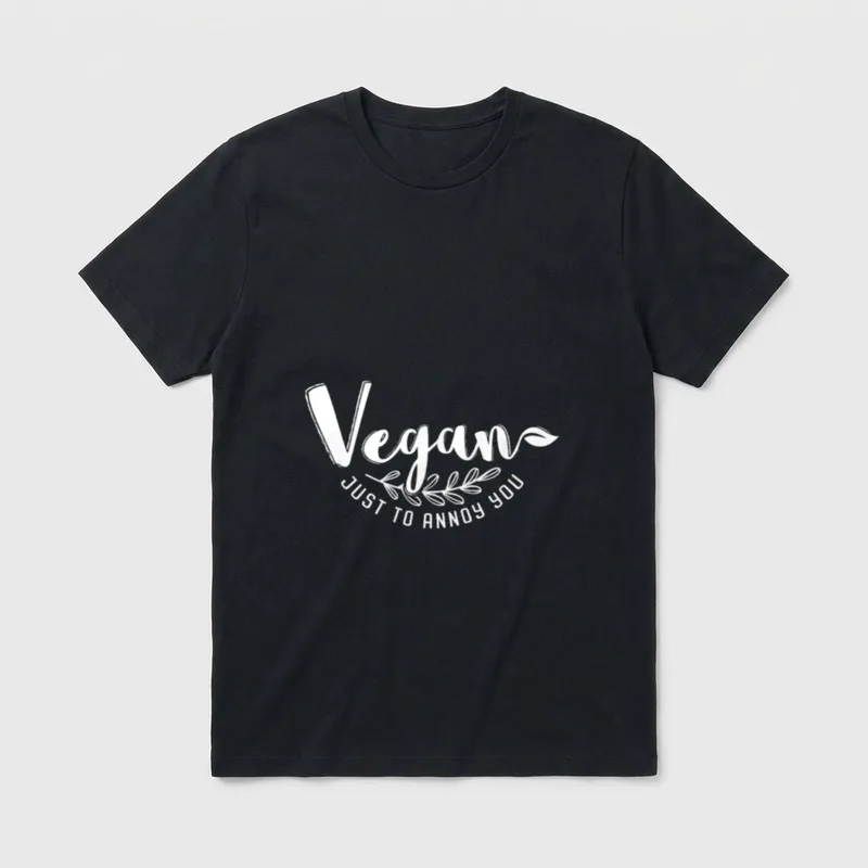 Vegan Nutrition Quote Animal T-Shirt – Classic T-Shirt in Black