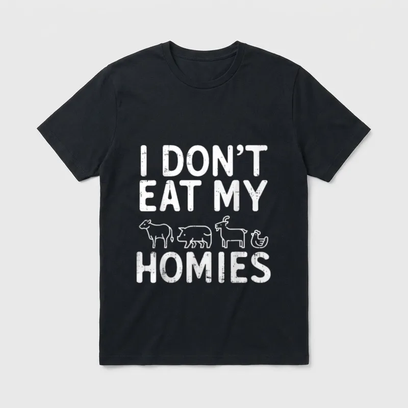 I Dont Eat Animal Rights Shirts T-Shirt – Classic T-Shirt in Black