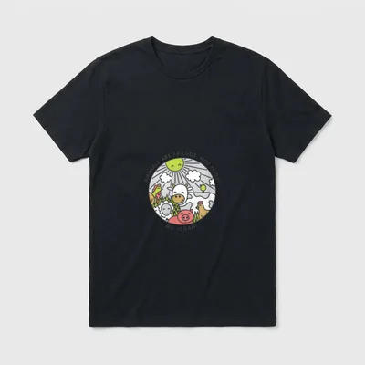 Animals Are Friends Not Food Nice T-Shirt – Classic T-Shirt in Black