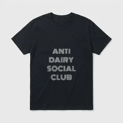 Anti Dairy Social Club T-Shirt – Classic T-Shirt in Black