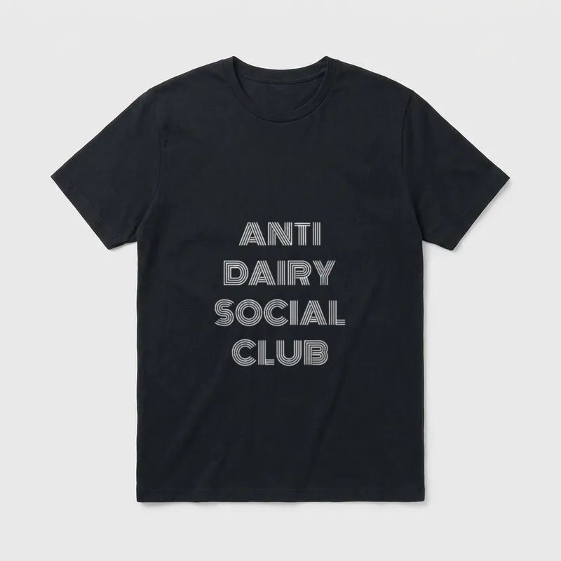 Anti Dairy Social Club T-Shirt – Classic T-Shirt in Black