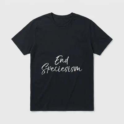End Speciesism Empowered Vegan T-Shirt – Classic T-Shirt in Black