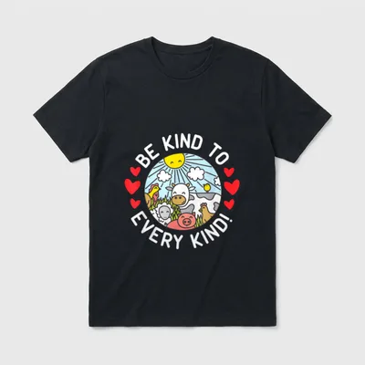 Be Kind to Every Vegan T-Shirt – Classic T-Shirt in Black
