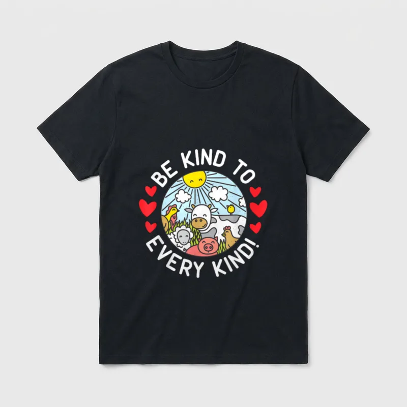 Be Kind to Every Vegan T-Shirt – Classic T-Shirt in Black