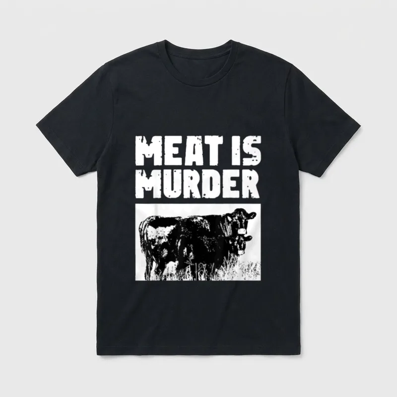 Meat is Murder T-Shirt – Classic T-Shirt in Black
