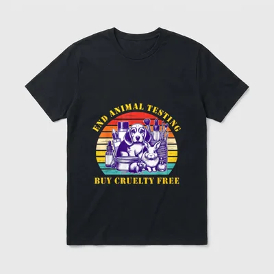 Vegan Activism for Men T-Shirt – Classic T-Shirt in Black