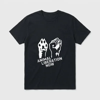 Animal Liberation Animal Rights T-Shirt – Classic T-Shirt in Black