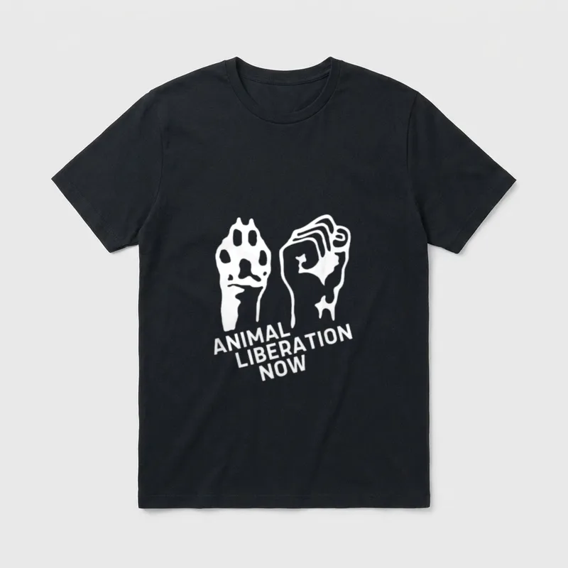 Animal Liberation Animal Rights T-Shirt – Classic T-Shirt in Black