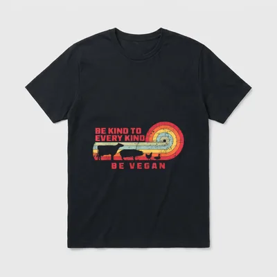 Vegan Be Kind T-Shirt – Classic T-Shirt in Black