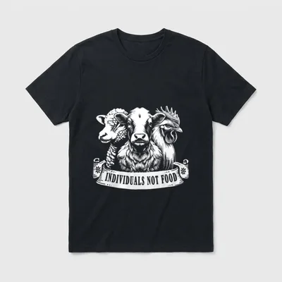 Plant-Based Vegetarian Animal Lover T-Shirt – Classic T-Shirt in Black