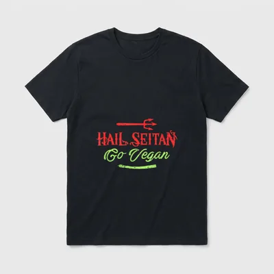 Herbivore Hail Seitan Go T-Shirt – Classic T-Shirt in Black