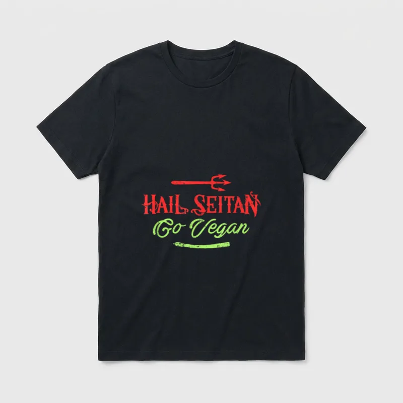 Herbivore Hail Seitan Go T-Shirt – Classic T-Shirt in Black