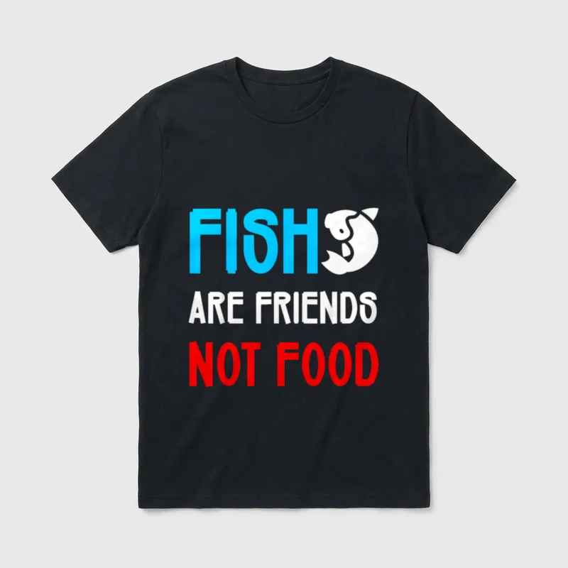 Fish Are Friends Animal Rights Shirts T-Shirt – Classic T-Shirt in Black