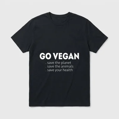 Go Vegan Save Animal Rights Shirts T-Shirt – Classic T-Shirt in Black