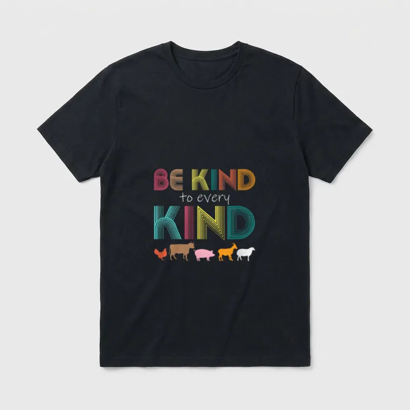 Retro Be Kind T-Shirt – Classic T-Shirt in Black