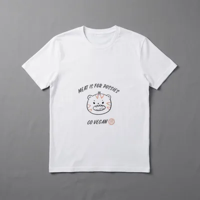 Meat is for pussies T-Shirt – Classic T-Shirt in Black