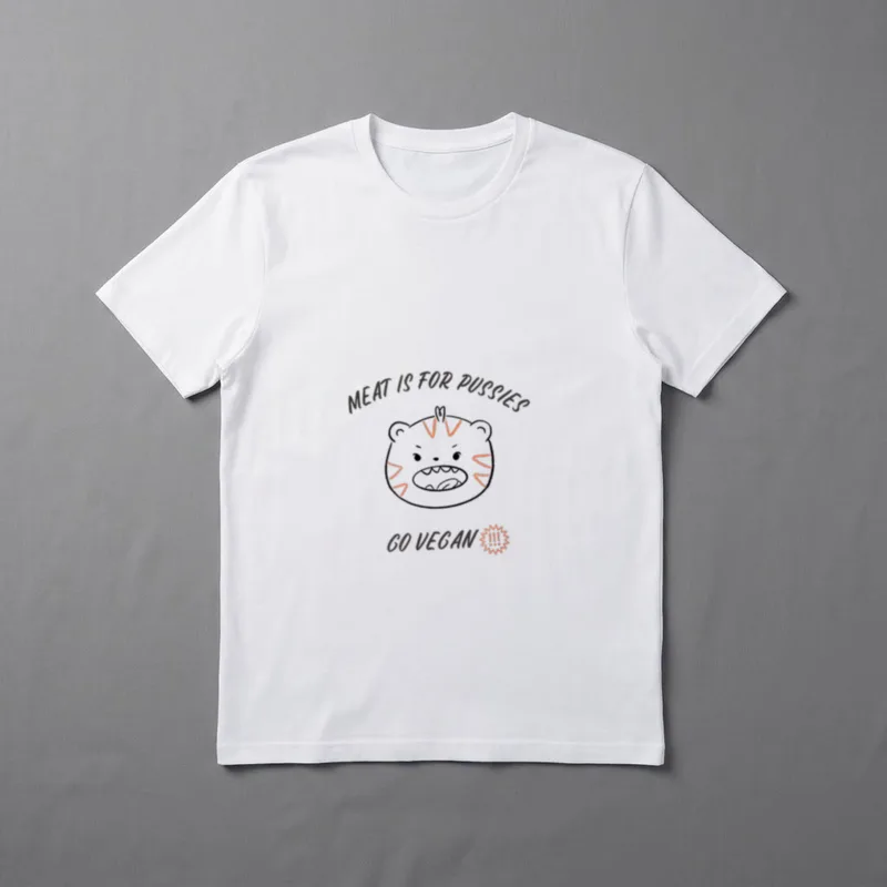 Meat is for pussies T-Shirt – Classic T-Shirt in Black