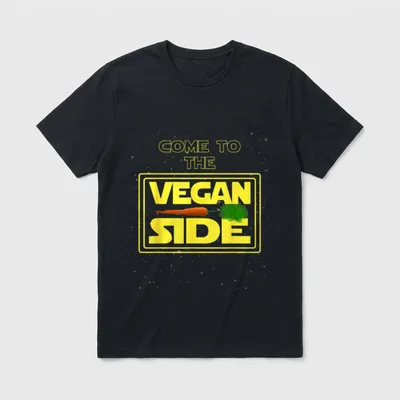 Go Vegan Universe Come T-Shirt – Classic T-Shirt in Black